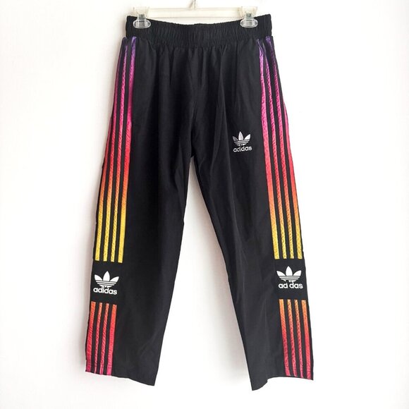 Adidas Colourful Stripe Tre Foil Track Pants Asian Market Sizing/ US Size Small - Picture 1 of 6
